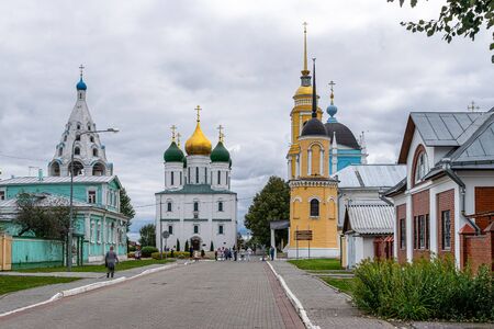 KOLOMNA, RUSSIA - SEPTEMBER 14, 2019: The architectural ensemble on the Cathedral square in Kolomna Kremlinのeditorial素材