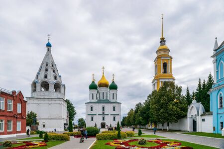 KOLOMNA, RUSSIA - SEPTEMBER 14, 2019: The architectural ensemble on the Cathedral square in Kolomna Kremlinのeditorial素材