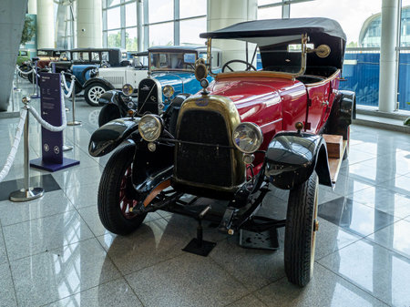 Domodedovo, Russia -June 27, 2020: Fiat Valencia 505 at the exhibition of retro cars in Domodedovo...