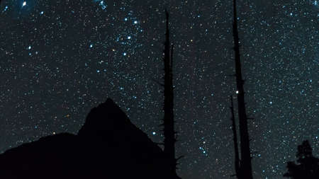 Starry sky. deep sky astrophoto.の写真素材
