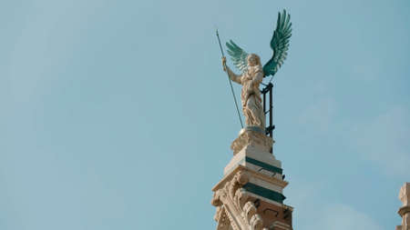 Tuscany, Italy. Monument against the sky.の写真素材