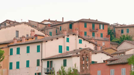 Tuscany, Italy. Beautiful houses in Italy.の写真素材