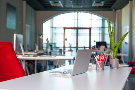 Contemporary working Place in modern digital Officeの写真素材