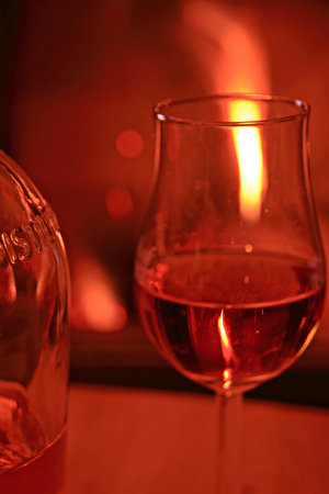 glass of whiskeyの写真素材