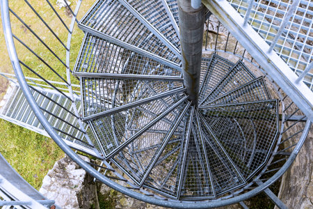 Metal stairway