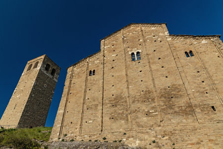 The Cathedral in San Leo, Italyのeditorial素材