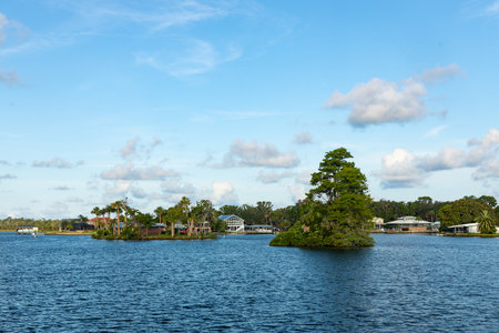 Crystal River lake and harbor in Floridaのeditorial素材