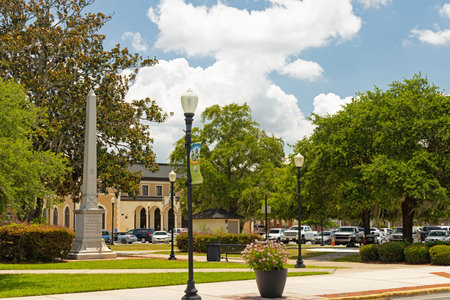 Olustee Park with Olustee Battle monument in Lake City