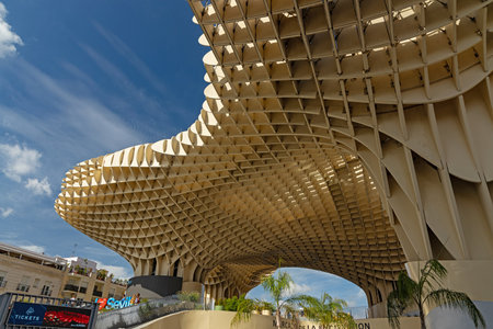 Mushrooms of Seville or in spanish Setas de Sevilla building in Sevilleのeditorial素材