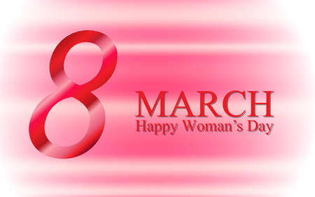 Abstract Background March 8 With Silk Texture, nternational Womens Day. Vector illustrationのイラスト素材
