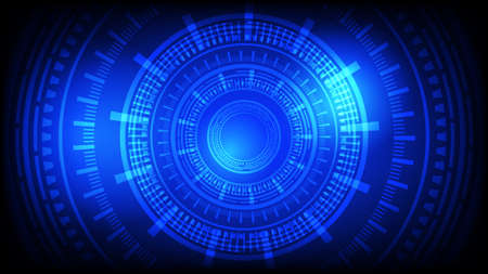 Blue Gradient Abstract technology backdrop, concept innovation, Vector Illustrationのイラスト素材
