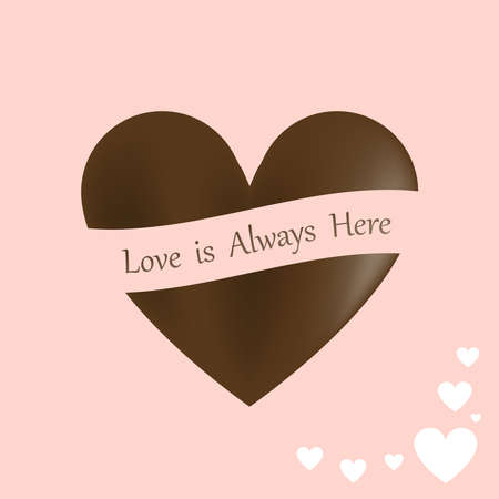 Happy Valentine's Day, Stylish chocolates heart shaped, isolate on background, Vector Illustrationのイラスト素材