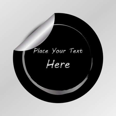 Gradient Tag, Peel Off Sticker, Space For place Your text, Used for price tag, Promotion, Web Decoration, Vector Illustrationのイラスト素材