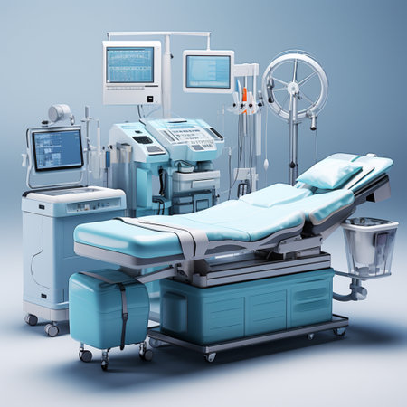 Medical Device, Equipment, operating room, Clean, Health care, AI Generated.の素材