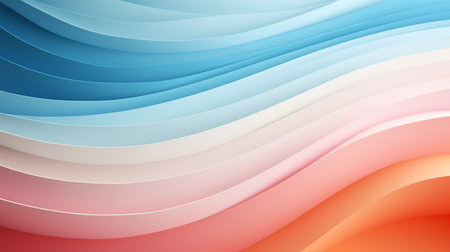 Pastel color papercut design on background.の素材