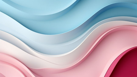 Pastel color papercut design on background.の素材