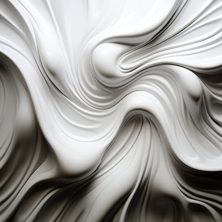 Abstract white paper wave curve lines design, luxury texture with smooth and clean subtle background.の素材