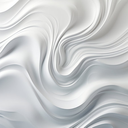 Abstract white paper wave curve lines design, luxury texture with smooth and clean subtle background.の素材