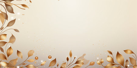 Abstract Shiny Luxury Frame, Gold Color, Premium gift design, Party, invitation card, copy space for text, word.の素材