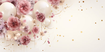 Abstract Shiny Luxury Frame, Pastel Color, Premium gift design, Party, invitation card, copy space for text, word.の素材