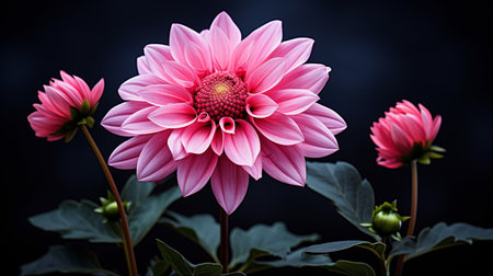 Closeup beautiful Flower, Colorful flower for greeting cardの素材