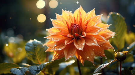 Closeup beautiful Flower, Colorful flower for greeting cardの素材