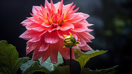 Closeup beautiful Flower, Colorful flower for greeting cardの素材