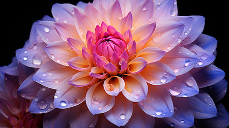 Closeup beautiful Flower, Colorful flower for greeting cardの素材