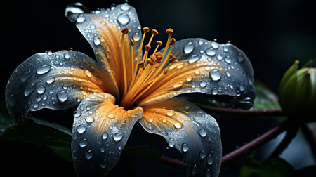 Closeup beautiful Flower, Colorful flower for greeting cardの素材