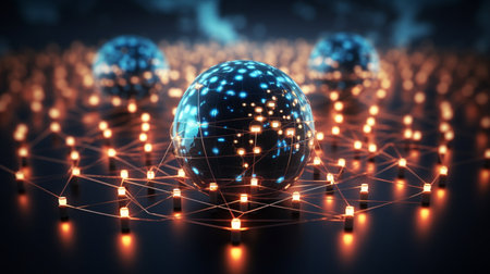 Global networking connection, Metaverse Technology, digital communication data exchanges, innovation futuristic cyber techの素材