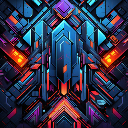 Abstract background circuit board pattern, technology digital concept, futuristic artの素材
