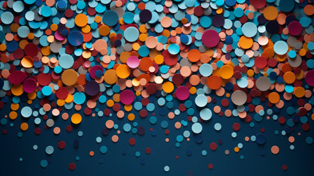 Abstract background with colorful confetti. Vector illustration. Eps 10.の素材