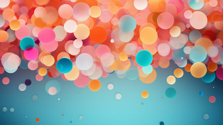 Abstract colorful bokeh background. Vector illustration for your design.の素材
