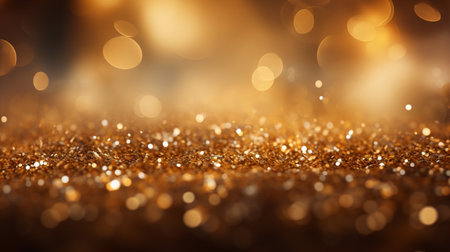 golden glitter texture Colorfull Blurred abstract background for birthday, anniversary, new year eve or Christmas.の素材