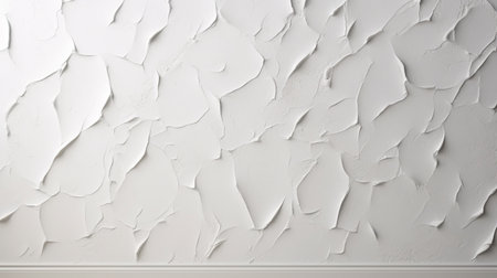 White painted wall with cracks and scratches. Abstract background and texture for design.の素材