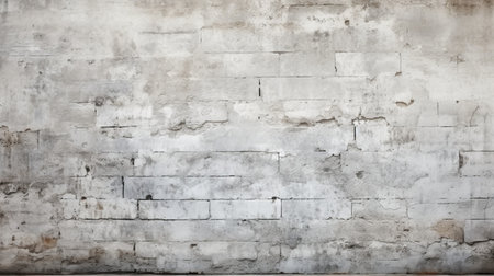 Old grunge white brick wall texture. Abstract background for design.の素材