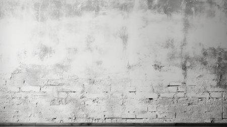 Old grunge white brick wall background texture. White brick wall textureの素材