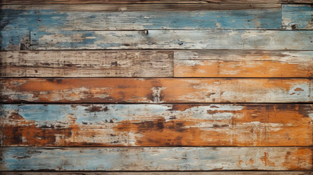 Old wood background or texture. Close up of old wooden planks.の素材
