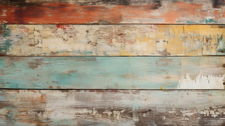 Old painted wood wall - texture or background. Close-up.の素材