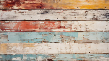 Wood texture background, wood planks. Old painted wood wall.の素材