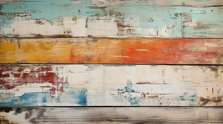 Old painted wood wall - texture or background. Close-up.の素材