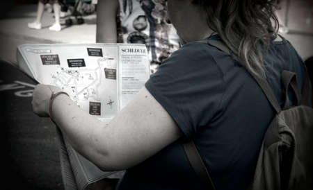 women in Liverpool Giants puppetのeditorial素材