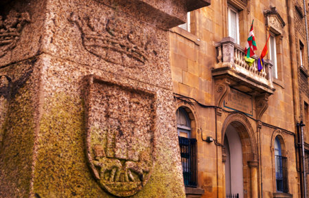 perspective of Vitoria city centerのeditorial素材