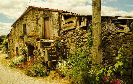 old house in the villageの写真素材