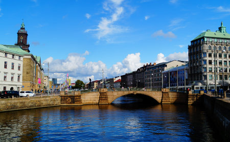 view of main canal in Gothenburg