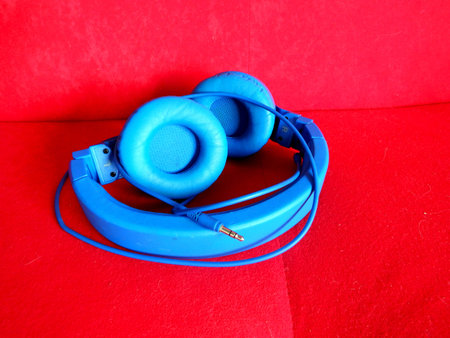 colorful headphone folded