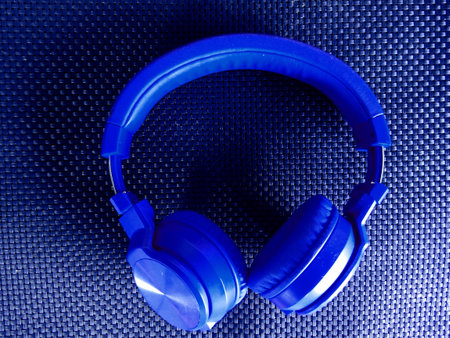 blue carbon headphones