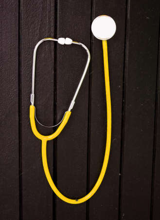 yellow and black stethoscopeの写真素材