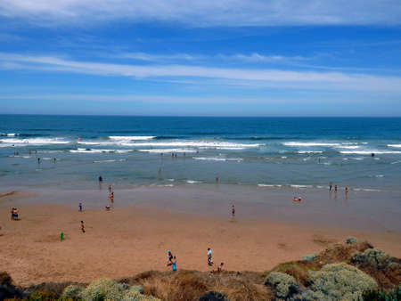 people at the beachのeditorial素材