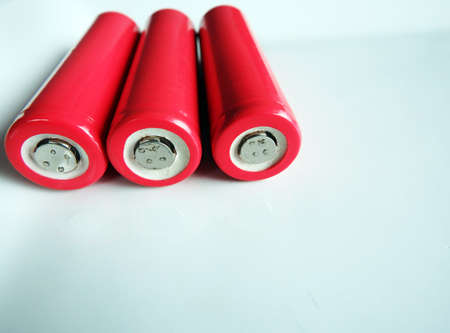 Colorful 18650 mAh Lithium Li-Ion Rechargeable Batteriesの写真素材